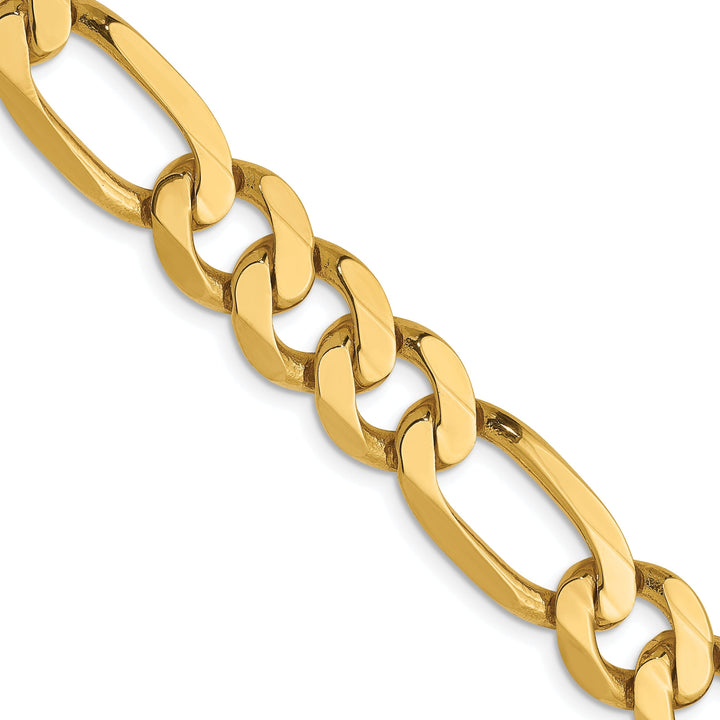 Leslie 14k Yellow Gold 8.75mm Flat Figaro Chain