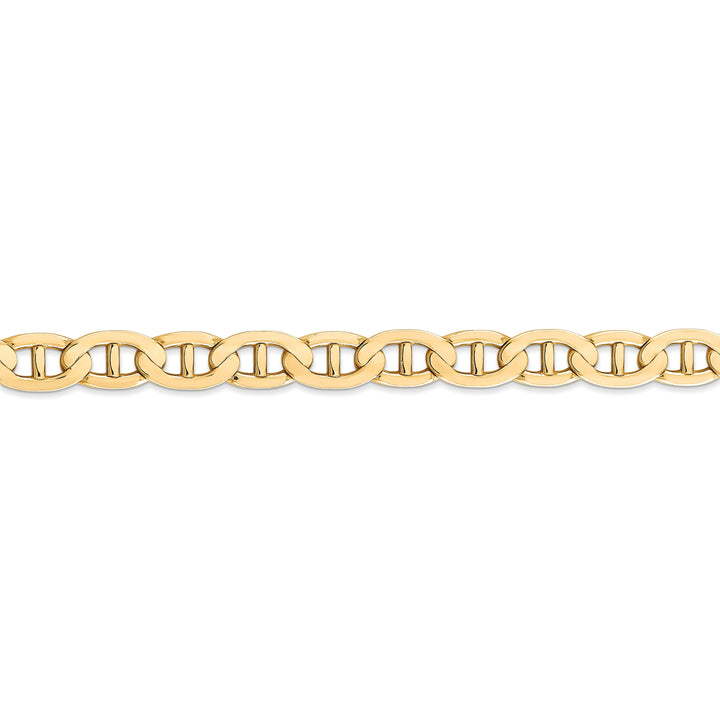 Leslie 14k Yellow Gold 7m Concave Anchor Chain