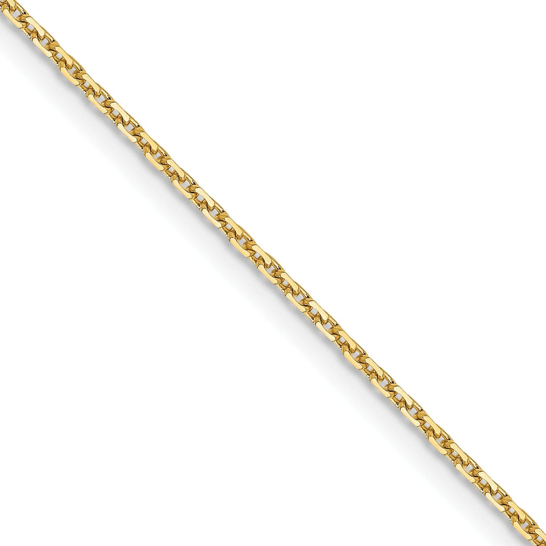 Leslies 14k Yellow Gold Diamond Cut Cable Chain