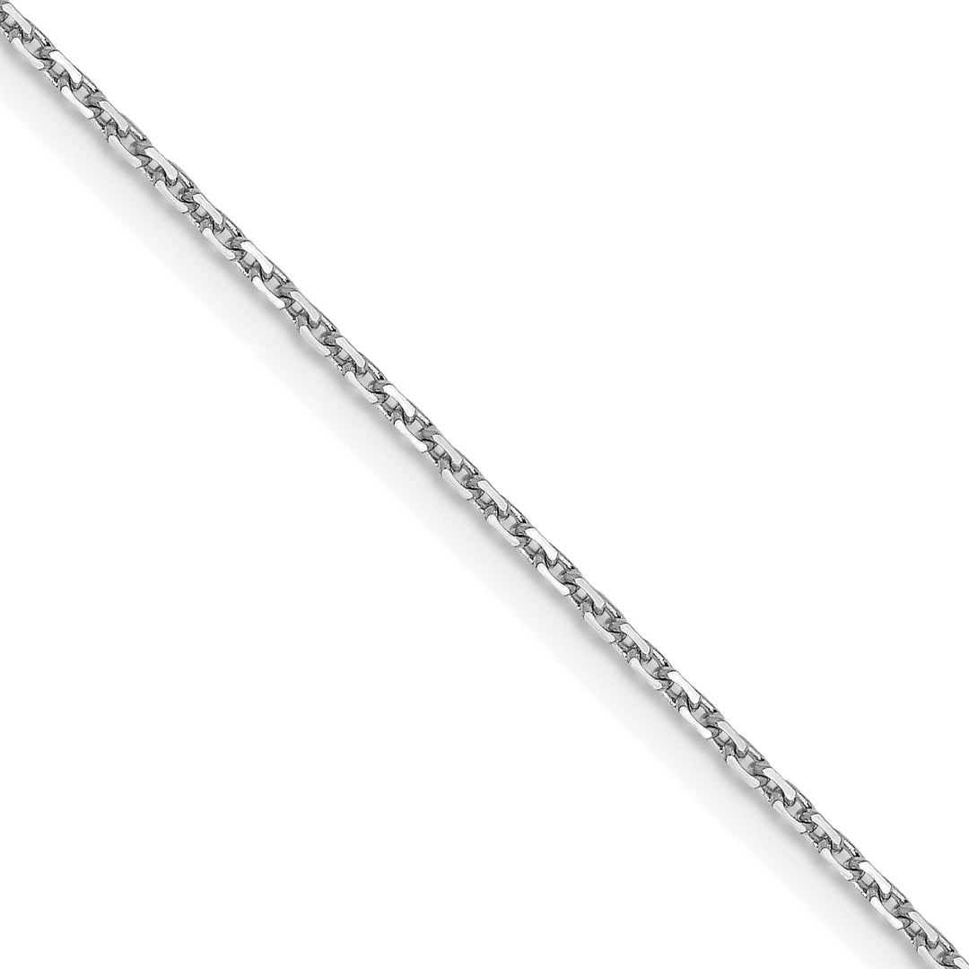 Leslies 14K White Gold Diamond Cut Cable Chain