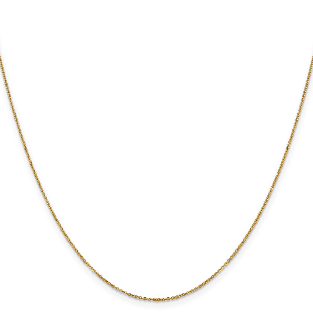 Leslies 14k Yellow Gold 1.1 mm Flat Cable Chain