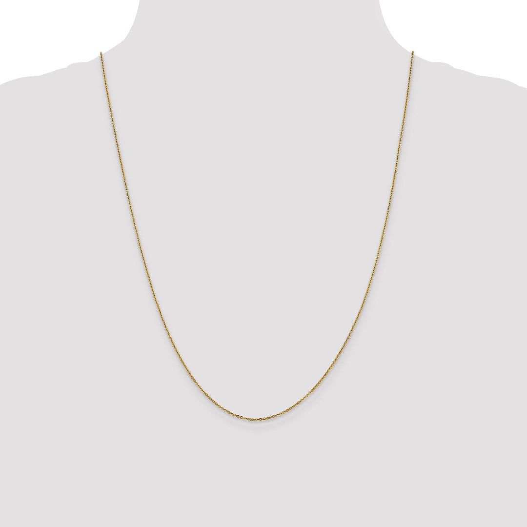 Leslies 14k Yellow Gold 1.1 mm Flat Cable Chain