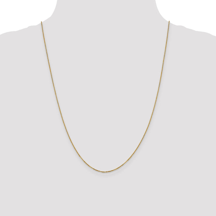 Leslies 14k Yellow Gold 1.1 mm Flat Cable Chain