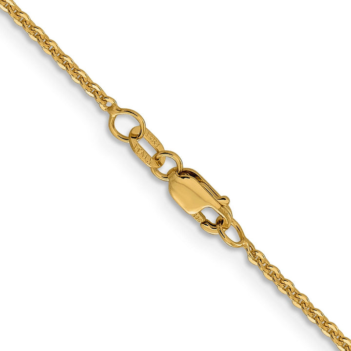 14k Yellow Gold Flat Cable Chain