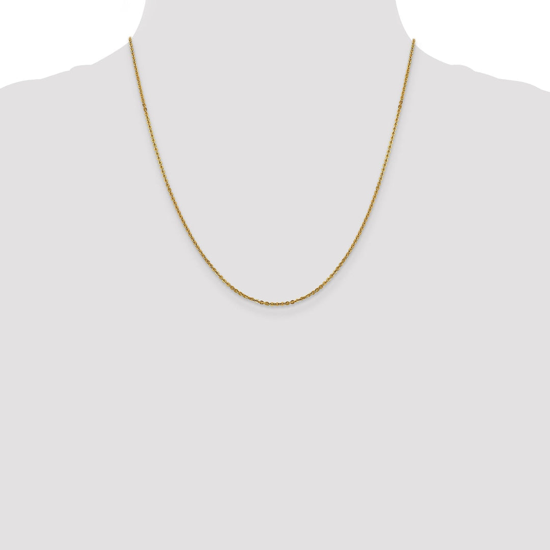 14k Yellow Gold Flat Cable Chain