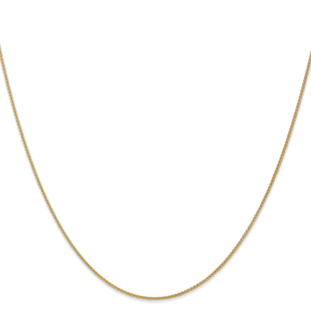 14k Yellow Gold 1mm Spiga Wheat Chain