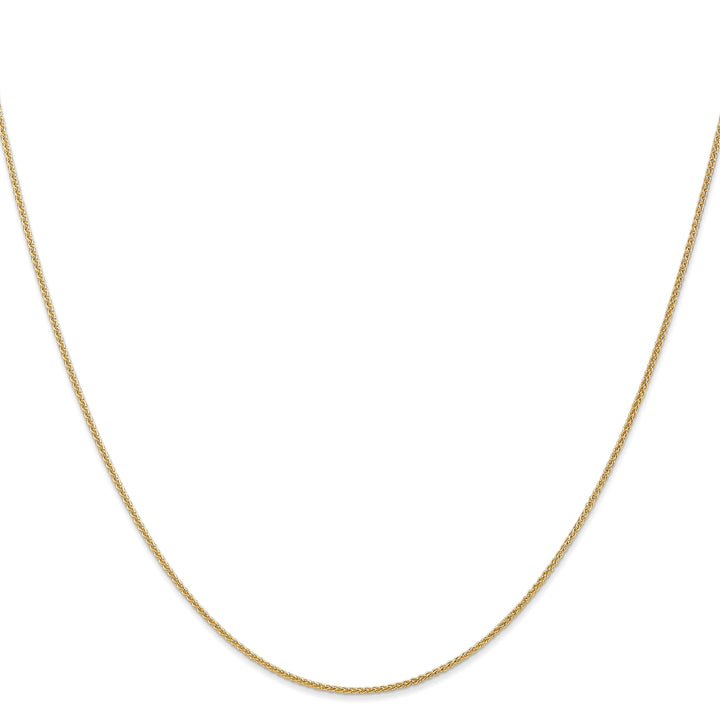14k Yellow Gold 1mm Spiga Wheat Chain