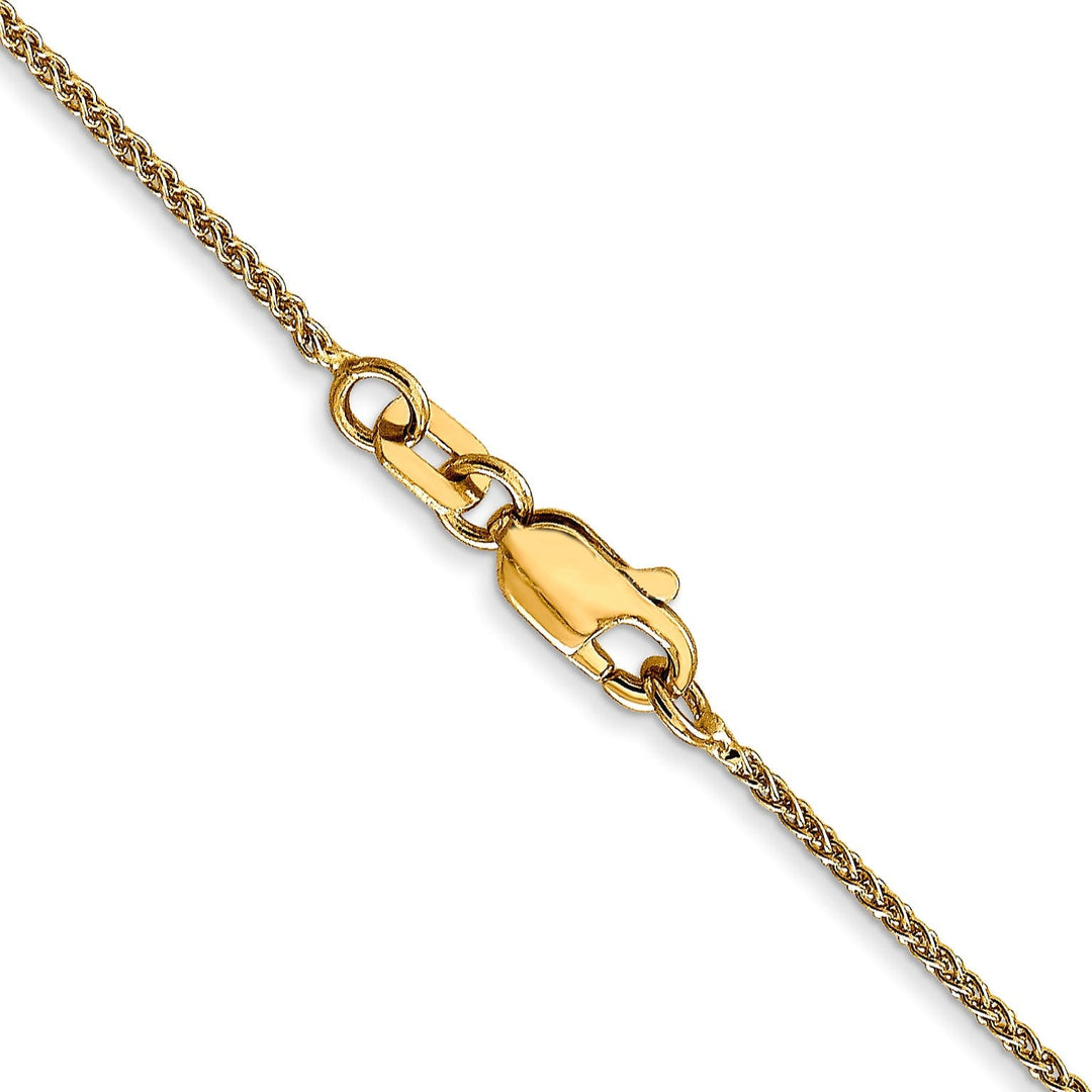 14k Yellow Gold 1mm Wheat Chain