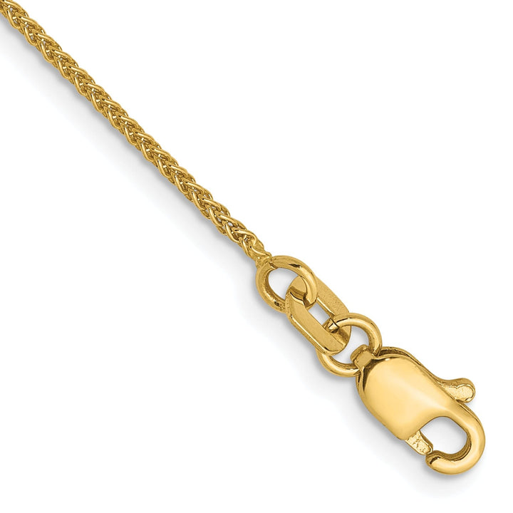 14k Yellow Gold 1mm Wheat Chain