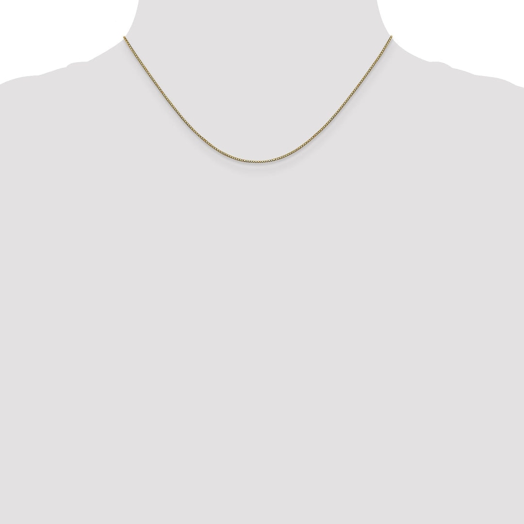 14k Yellow Gold .9 mm Box Chain