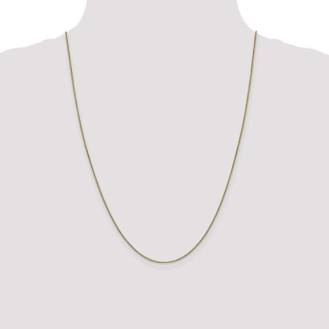14k Yellow Gold .9 mm Box Chain