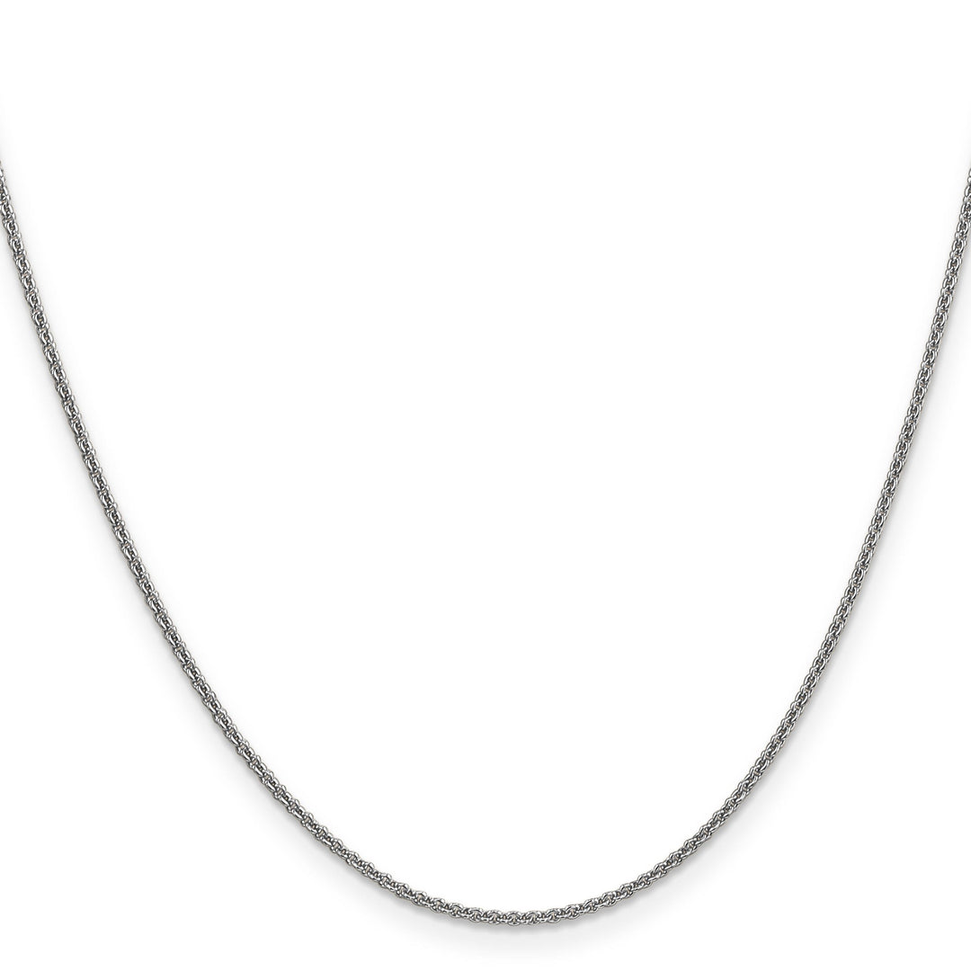 Leslie 14K White Gold 1.6 mm Round Cable Chain