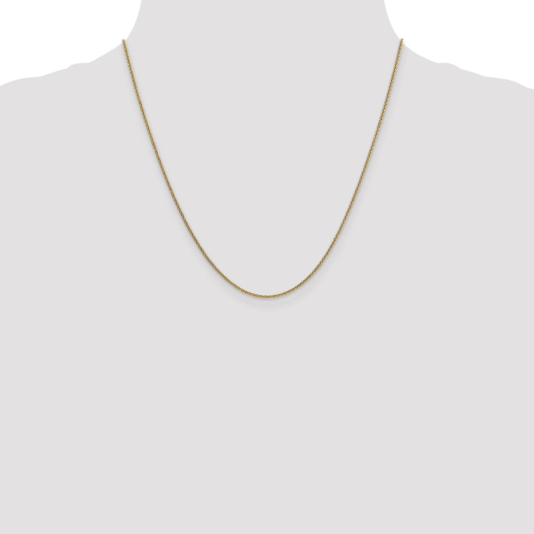 Leslie 14k Yellow Gold 1.6 mm Round Cable Chain