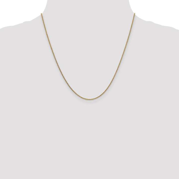Leslie 14k Yellow Gold 1.6 mm Round Cable Chain