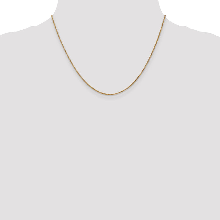 14k Yellow Gold 1.2mm Spiga Wheat Chain
