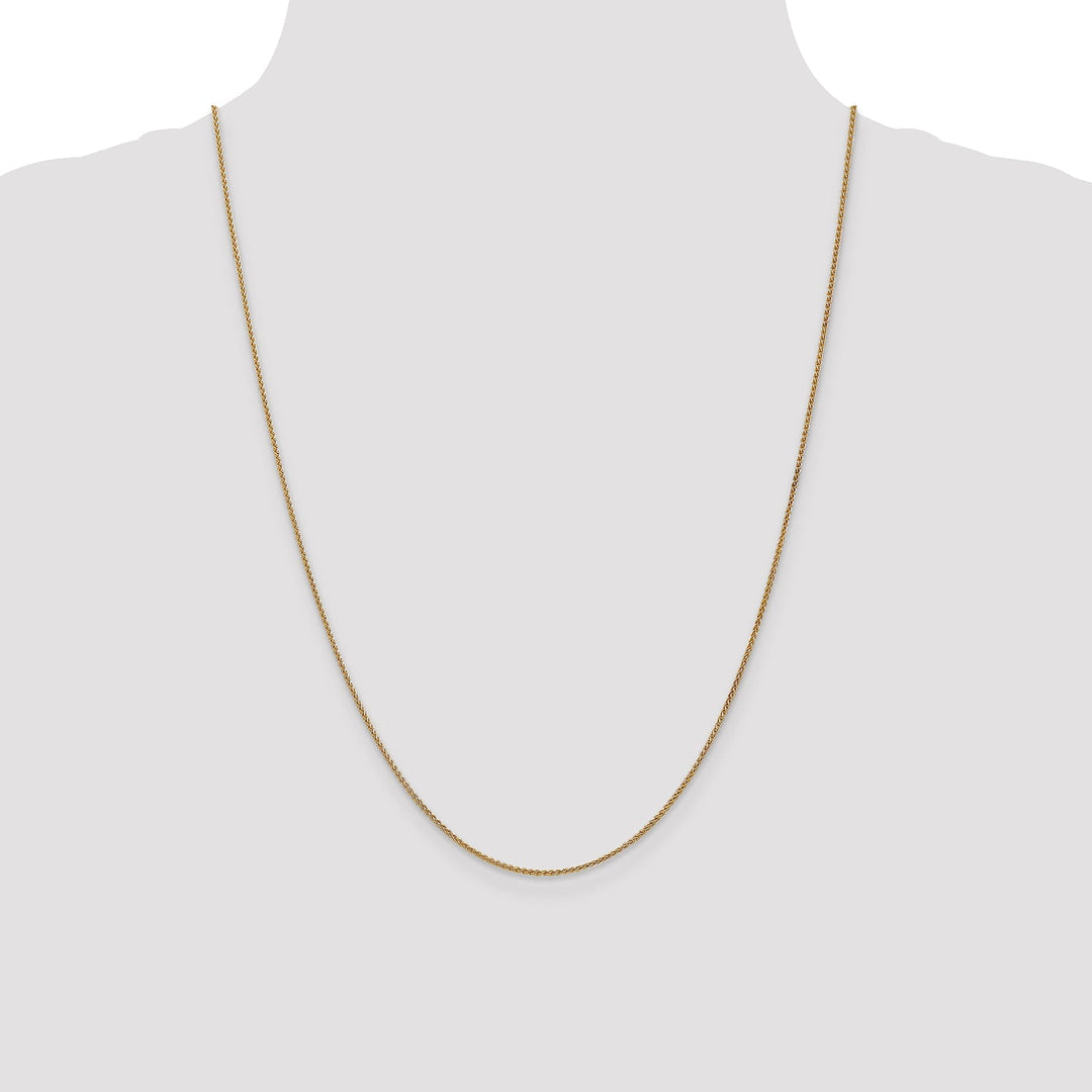 14k Yellow Gold 1.2mm Spiga Wheat Chain