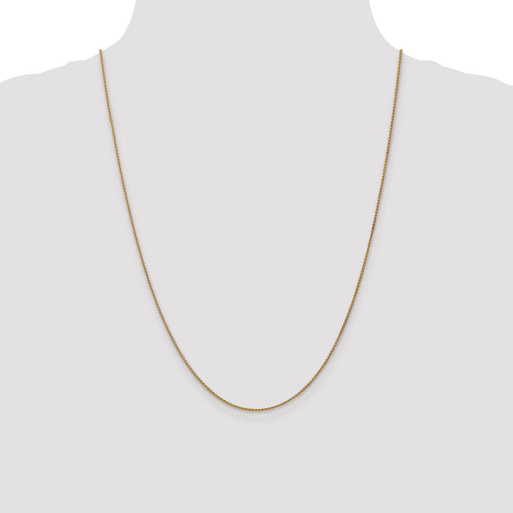 14k Yellow Gold 1.2mm Spiga Wheat Chain