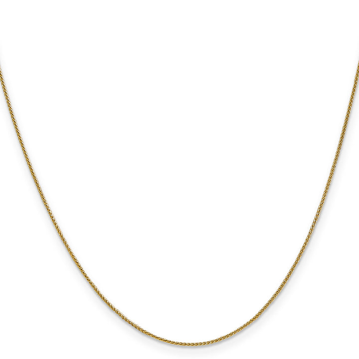 14k Yellow Gold .8mm Baby Spiga Wheat Chain