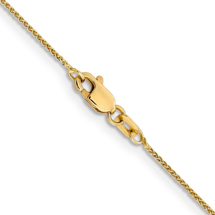 14k Yellow Gold .8mm Baby Spiga Wheat Chain