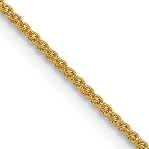 14k Yellow Gold .8mm Baby Spiga Wheat Chain