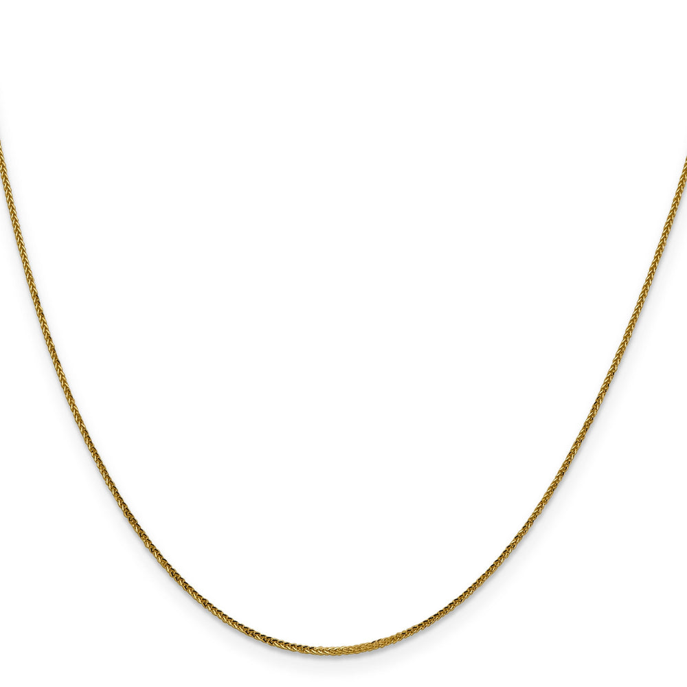 14k Yellow Gold .8 mm Diamond Cut Quadra Wheat Chain