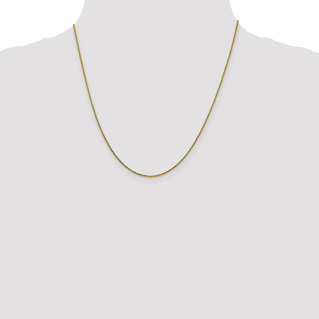 14k Yellow Gold .8 mm Diamond Cut Quadra Wheat