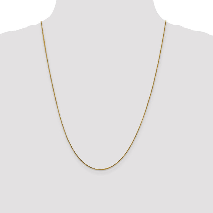 14k Yellow Gold .8 mm Diamond Cut Quadra Wheat Ch