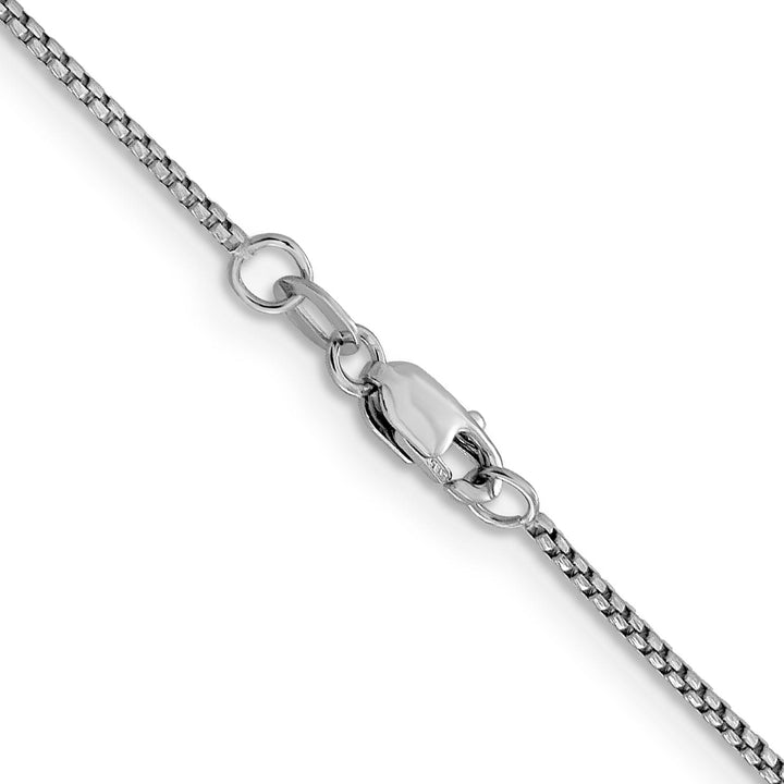 Leslie 14K White Gold 1.1 mm Sparkle Round Box