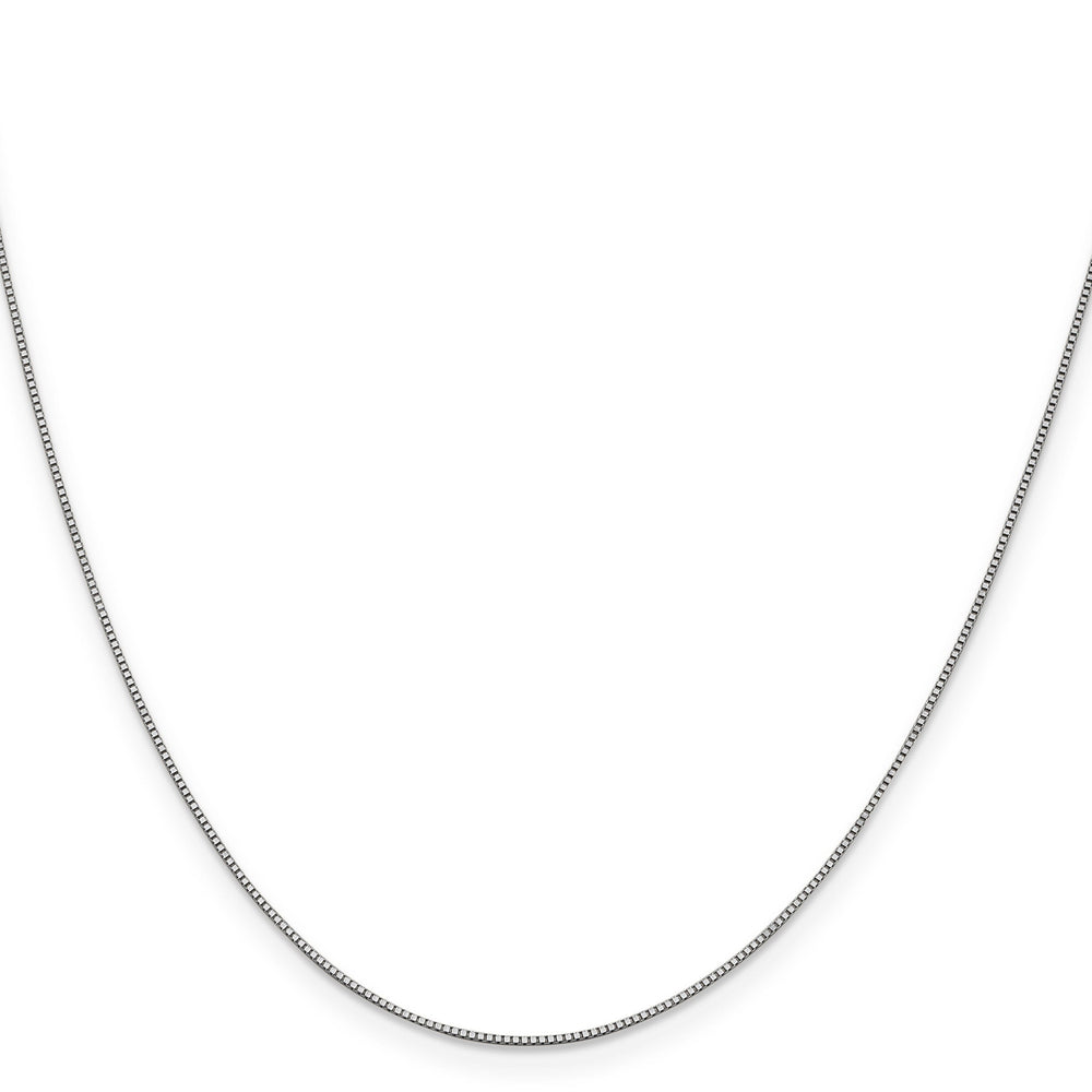 14K White Gold Box Chain