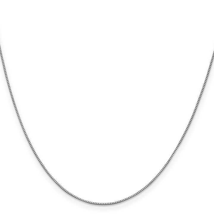 14K White Gold Box Chain