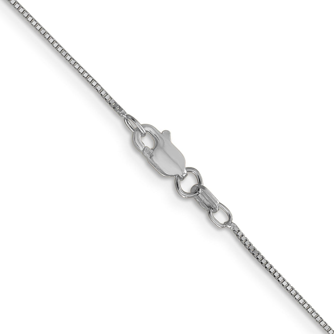 14K White Gold Box Chain