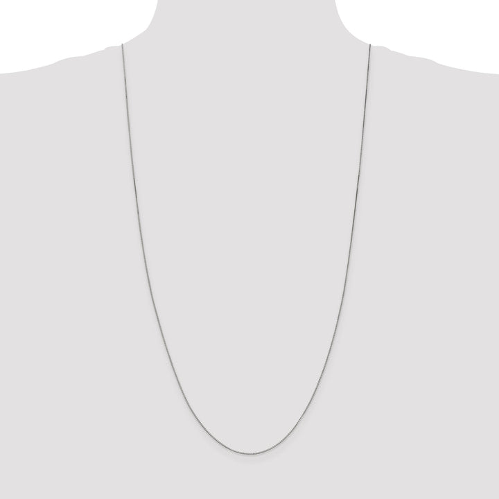 14K White Gold .7 mm Box Chain