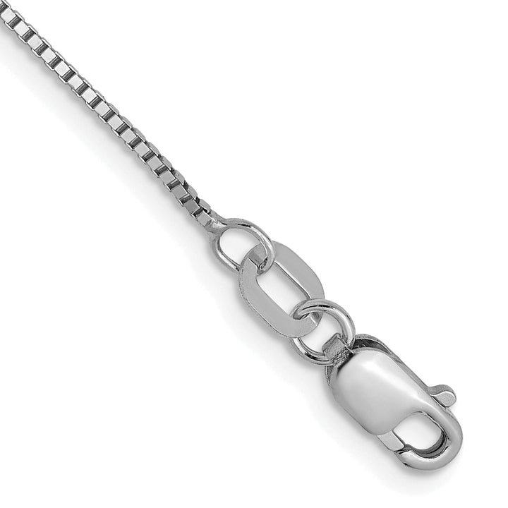 14K White Gold Box Chain