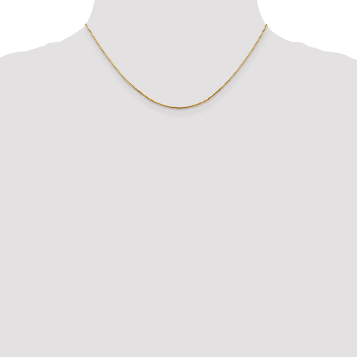 14k Yellow Gold 1 mm Octagonal Sparkle Box