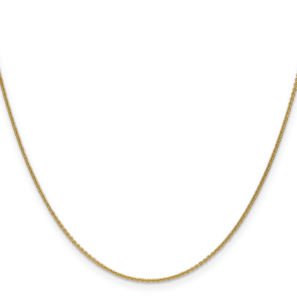 Leslie 14k Yellow Gold 1.1 mm Round Cable Chain