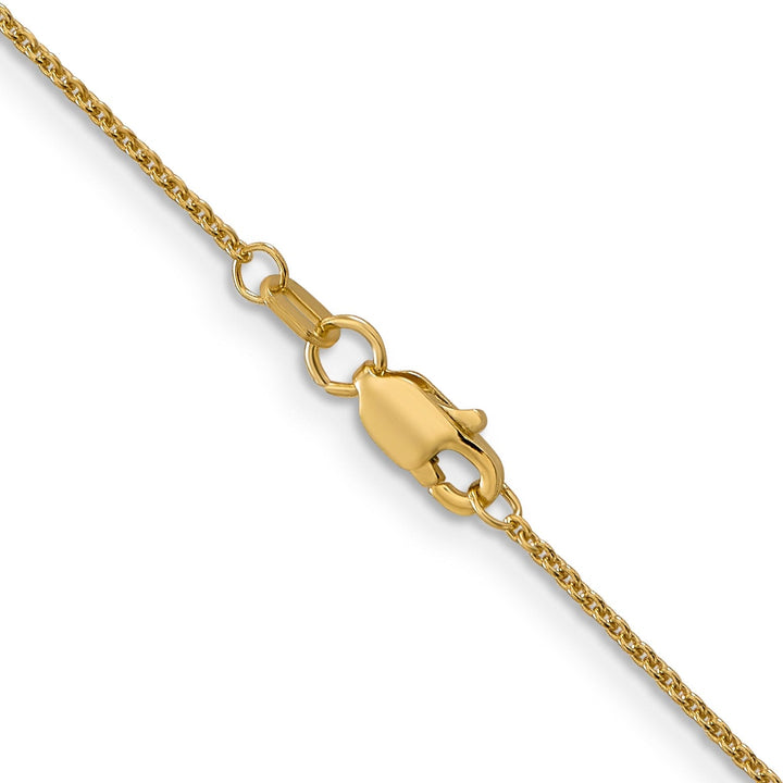 Leslie 14k Yellow Gold 1.1 mm Round Cable Chain