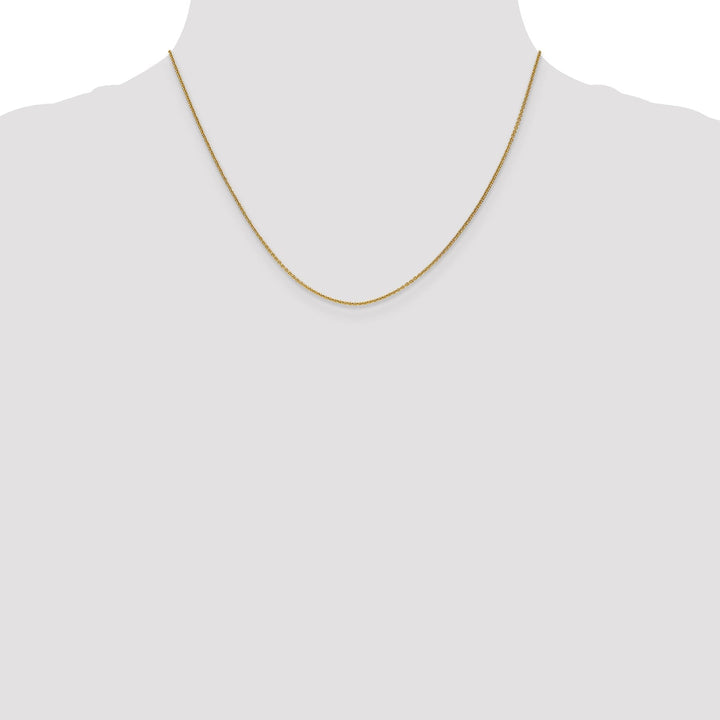 Leslie 14k Yellow Gold 1.1 mm Round Cable Chain