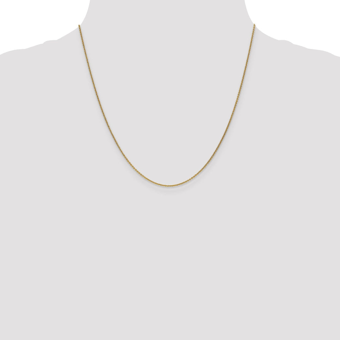 Leslie 14k Yellow Gold 1.1 mm Round Cable Chain