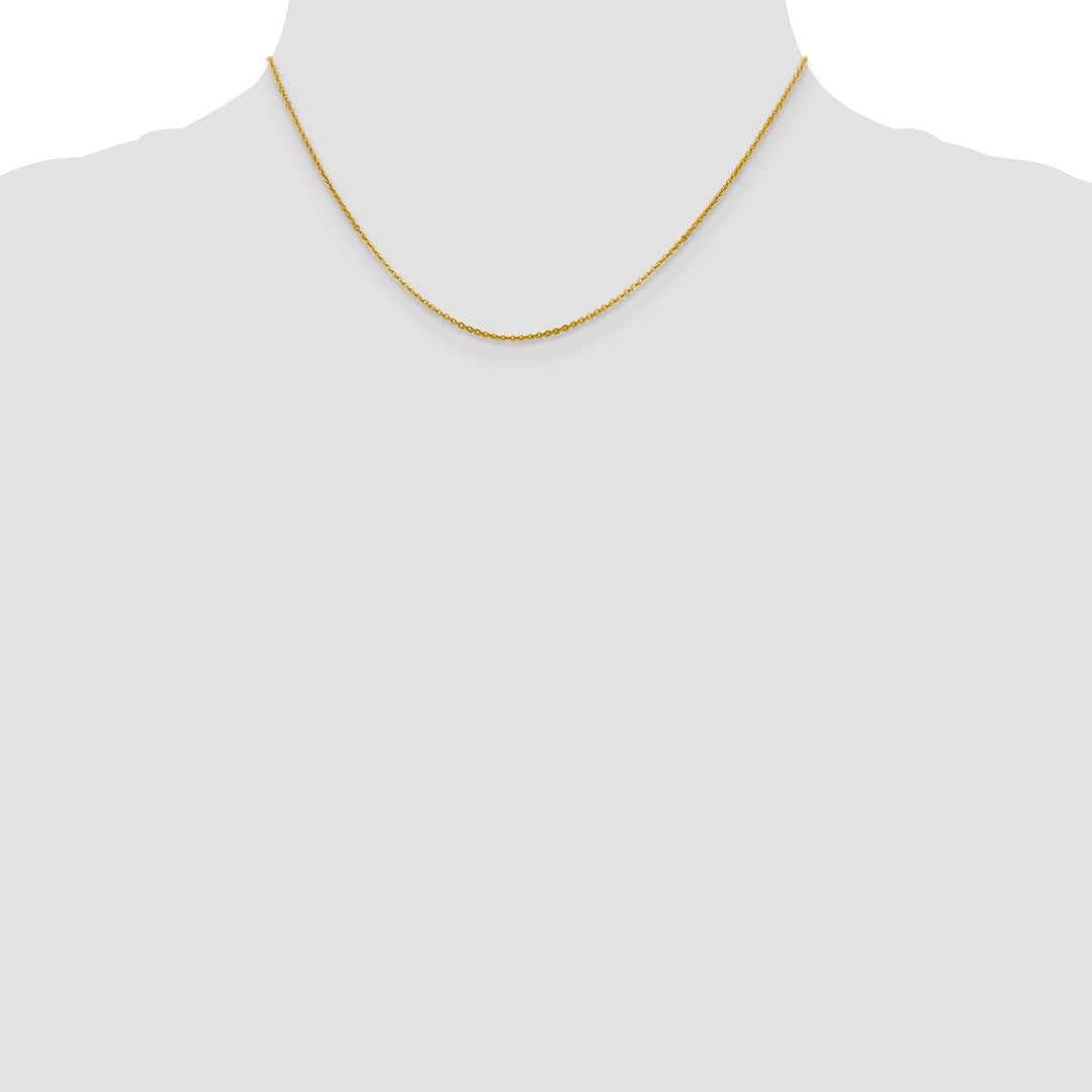 Leslie 14k Yellow Gold 1.4 mm Flat Cable Chain