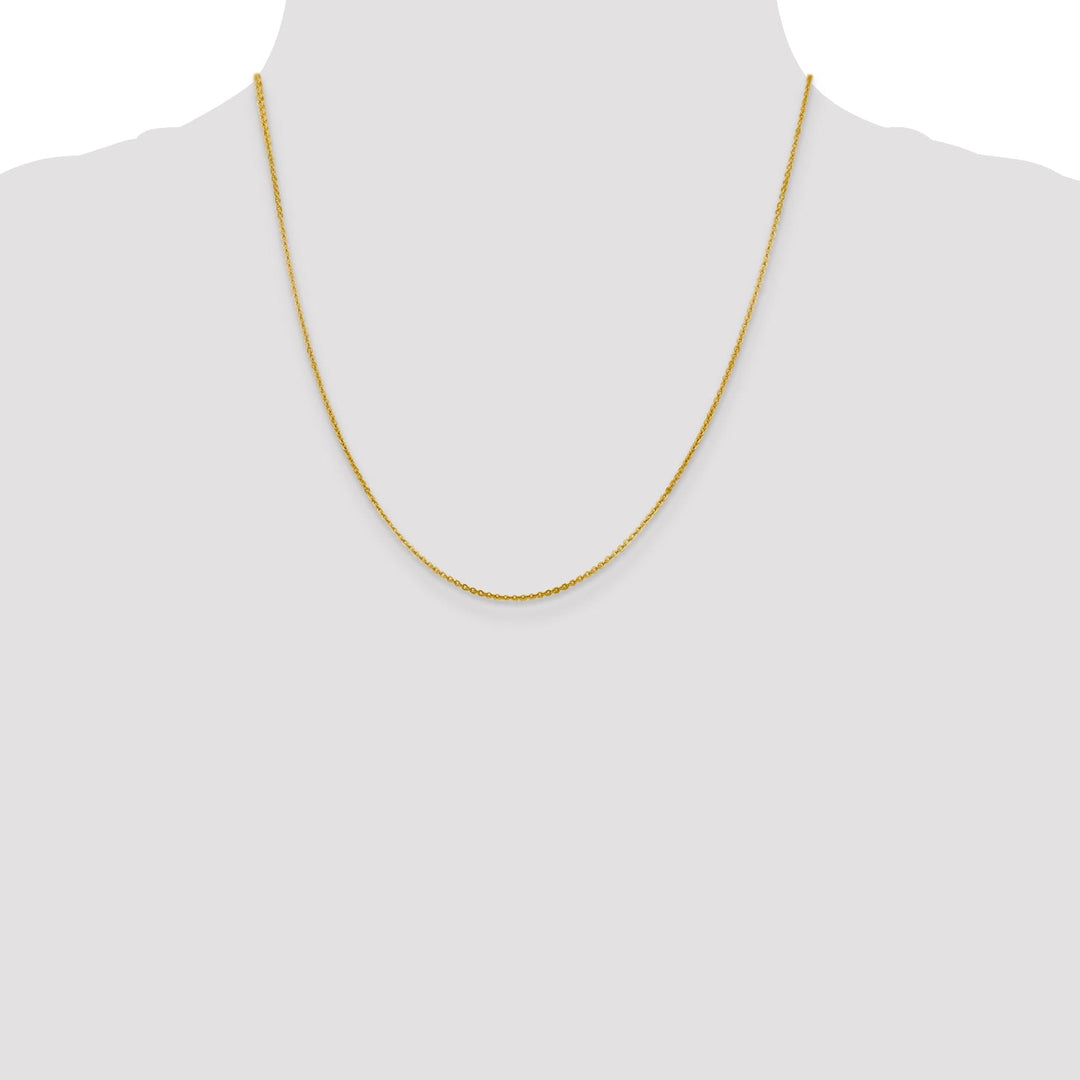 Leslie 14k Yellow Gold 1.4 mm Flat Cable Chain