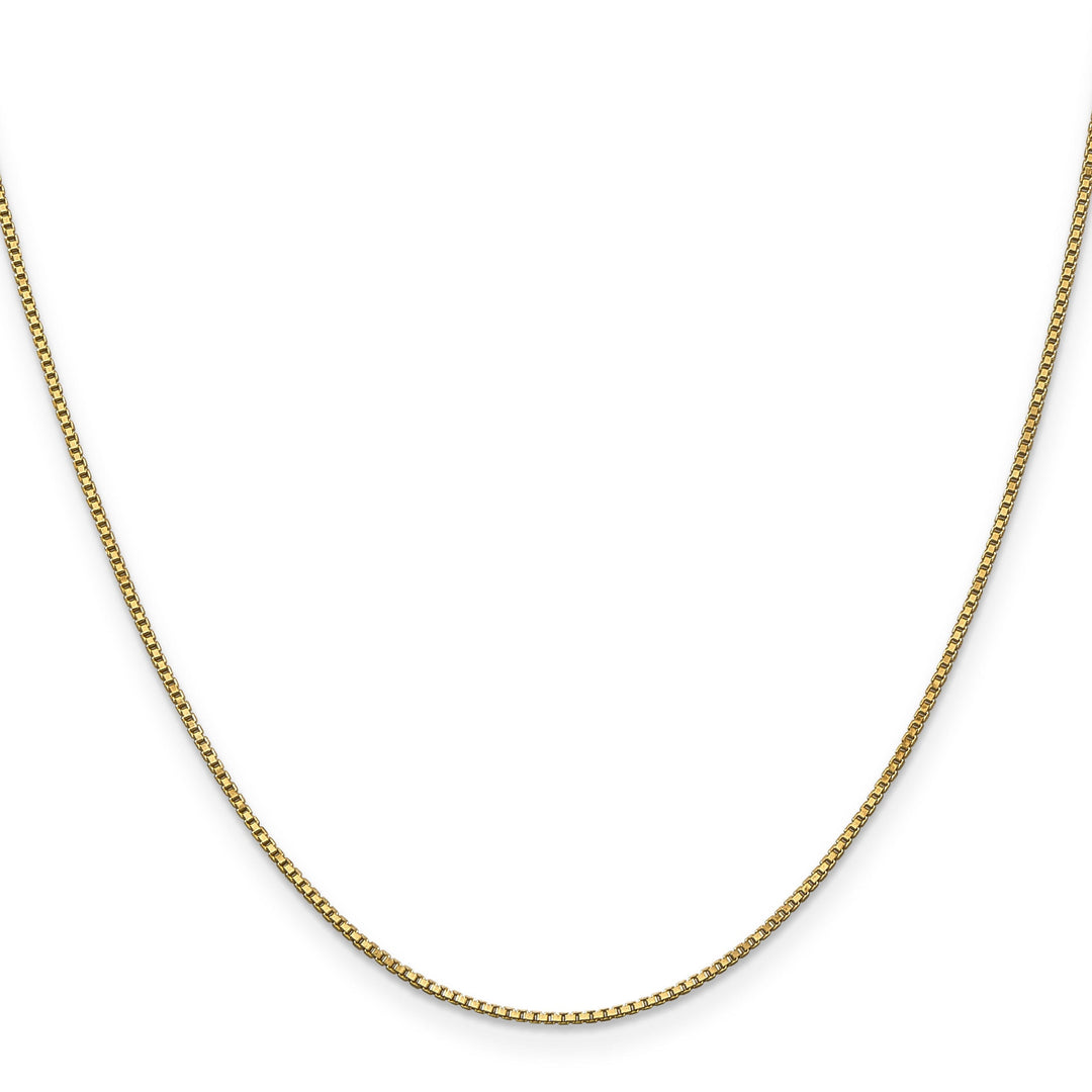 14k Yellow Gold 1 mm Polished Box Chain