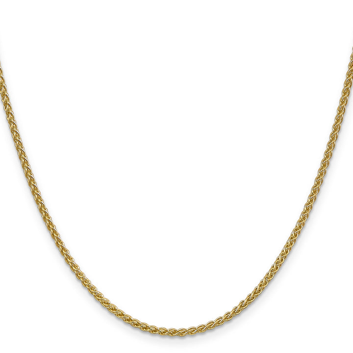 14k Yellow Gold 2.1mm Spiga Wheat Chain