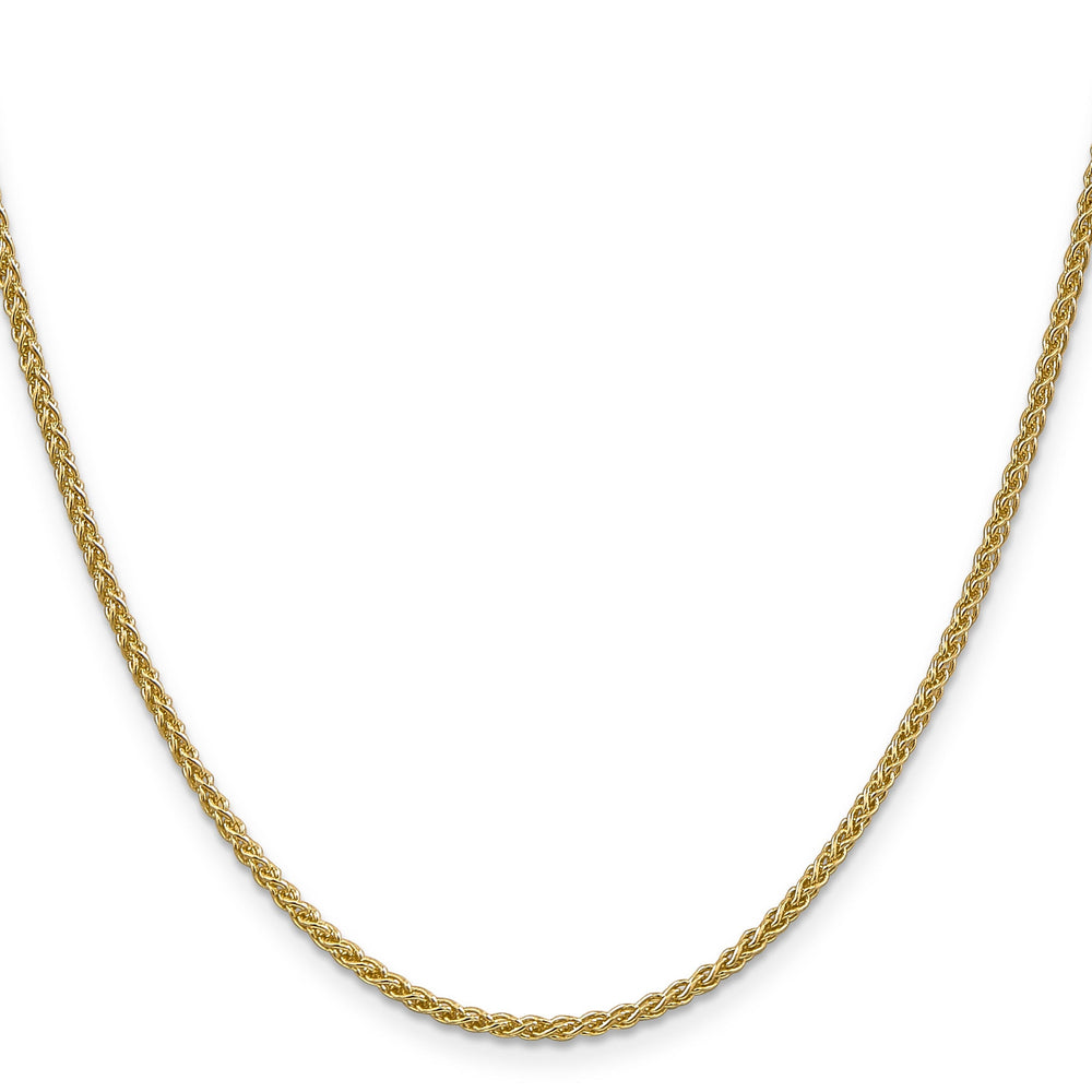 14k Yellow Gold 2.1mm Spiga Wheat Chain