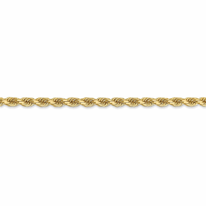 10k Yellow Gold 3.5mm D.C Rope Chain