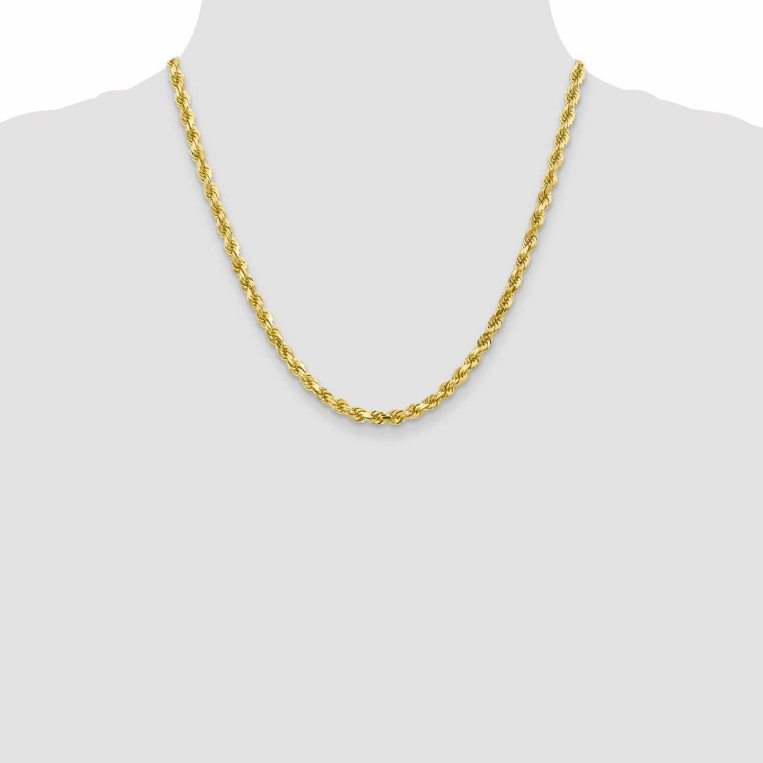 10k Yellow Gold 5mm D.C Rope Chain