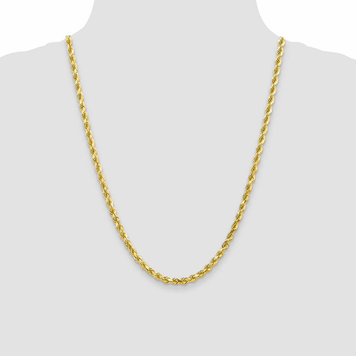 10k Yellow Gold 5mm D.C Rope Chain