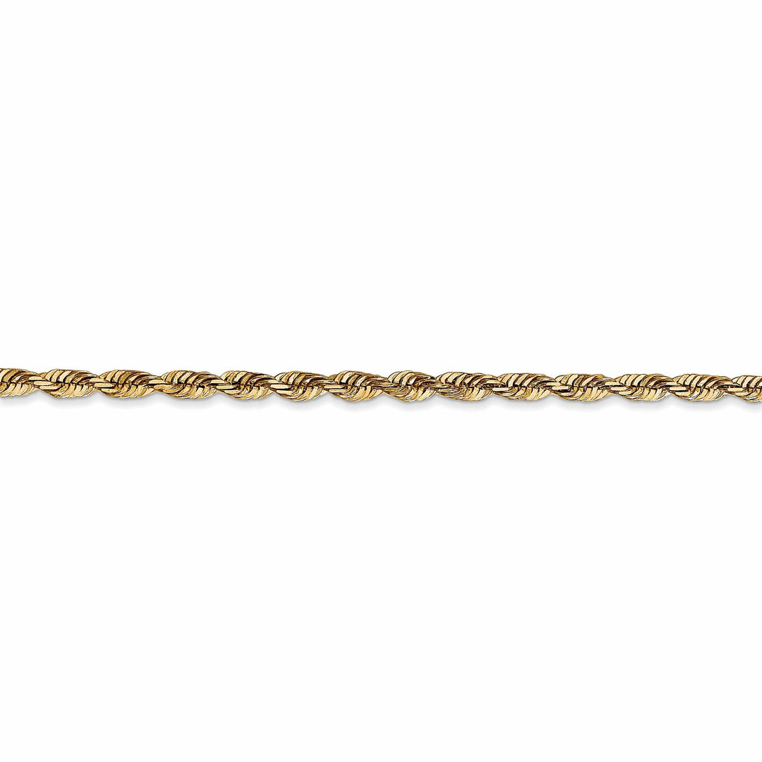 10k Yellow Gold 2.8mm D.C Lightweight Rope Chain