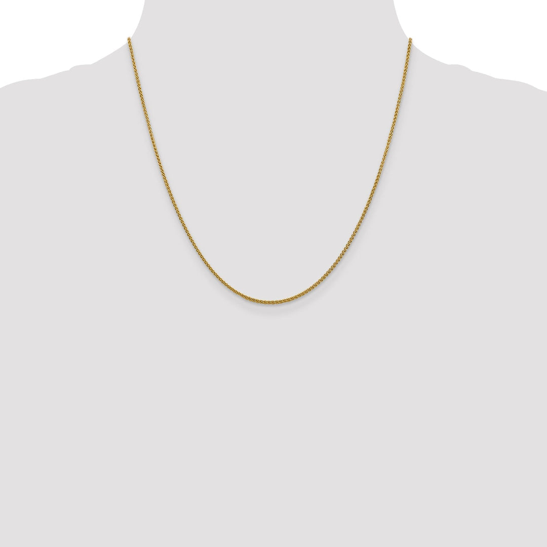 Leslies 14k Yellow Gold 1.5mm Spiga Wheat Chain