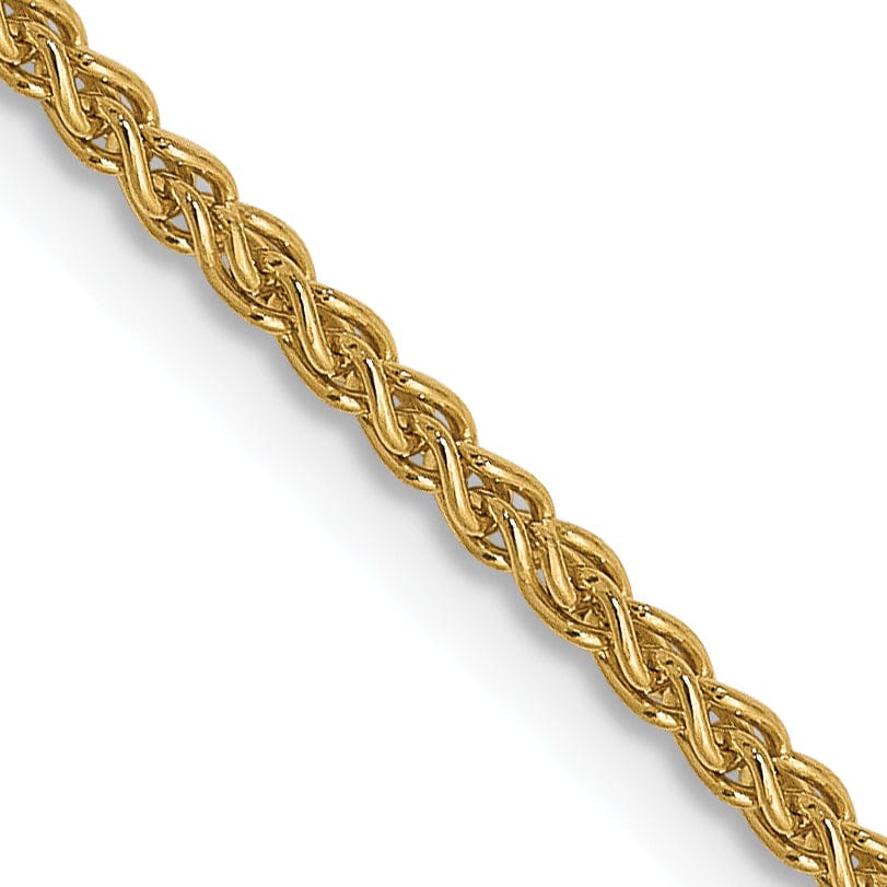 Leslies 14k Yellow Gold 1.5mm Spiga Wheat Chain