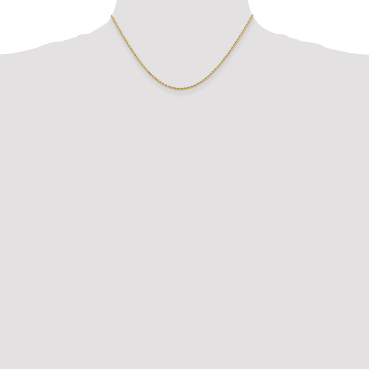 14k Yellow Gold 1.5mm D.C Rope Chain